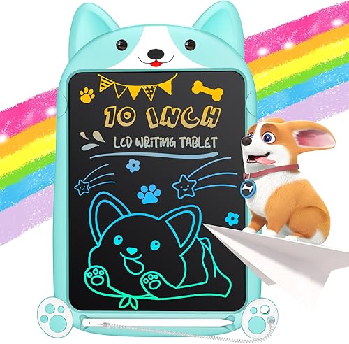 LCD Writing Tablet Board, Hockvill Toys 10 inch Colorful Doodle Drawing Tablet Pad Erasable Reusable Electronic, Toys for 3 4 5 6 7 8 Year Old Girls disponible en Yaxa Colombia