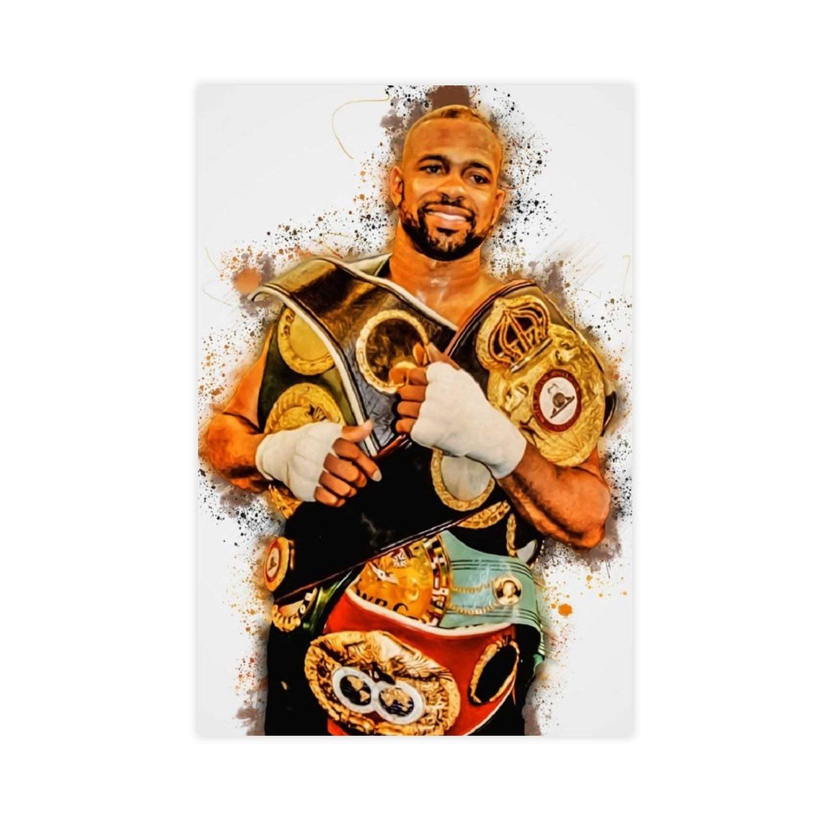 Yingxi Roy Jones Jr. Poster Boxing Wall Canvas Wall Art Decor Print Picture Paintings For Living Room Bedroom Decoration Unframe:12×18Inch(30×45Cm)