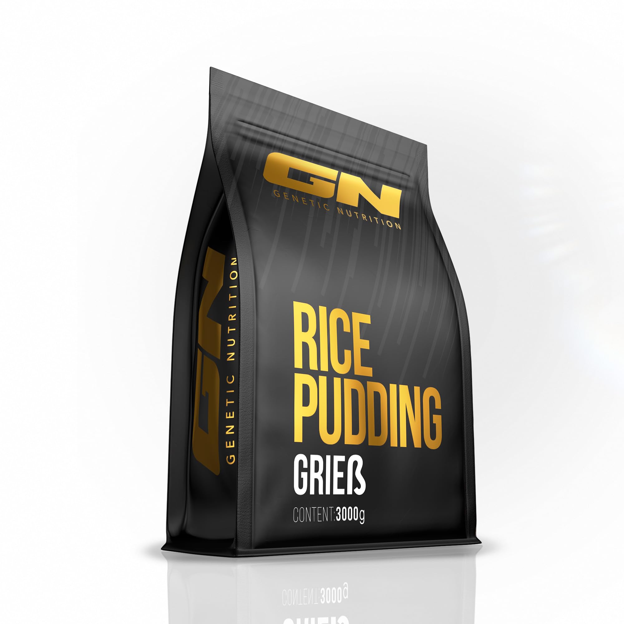 GN Laboratories Rice Pudding Grieß – Reispudding mit hohem Proteingehalt – Zuckerfreier Proteinpudding für Low-Carb Ernährung und Fitness – 3000g Beutel, Schnelle Zubereitung“