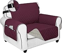 Vista 24 de PureFit Funda de Sofá Reversible Resistente al Agua para Sofá de Dos Plazas, Funda de Muebles Lavable a Máquina con Espuma Antideslizante y Correa