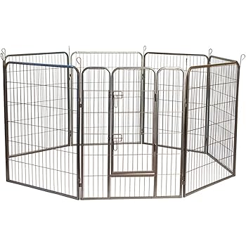 oxgord heavy duty metal tube exercise pet playpen