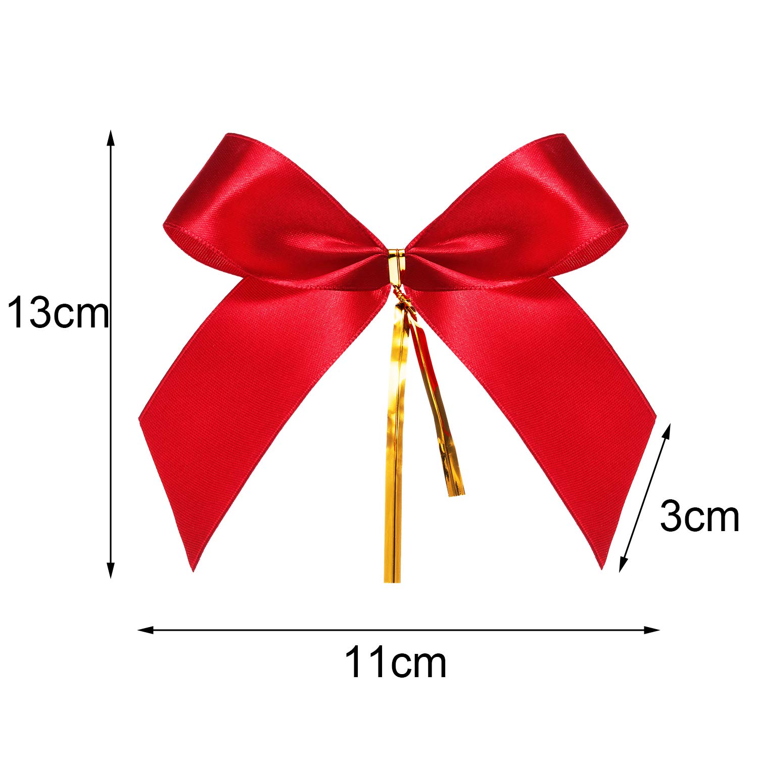 40 Nœuds Rouges De Noël – Parfaits Pour Décorer Ton Sapin, Tes Cadeaux Ou Ta Guirlande !
