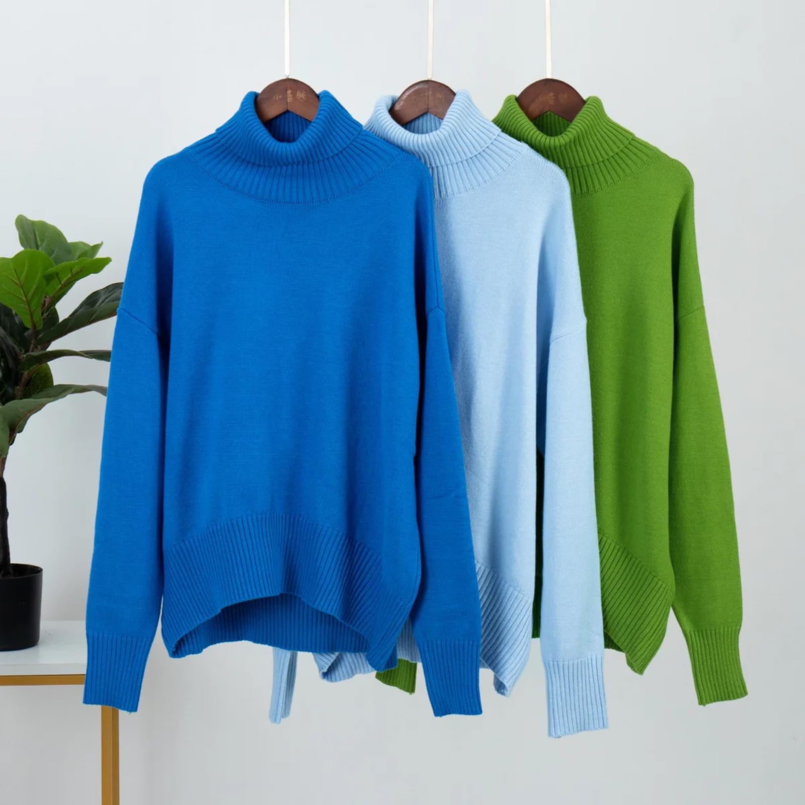 TEidea Maglione Donna Versatile Autunno E Inverno Maglioni da Donna in Terapiano Maglione da Donna, Panoratura Casual Calda