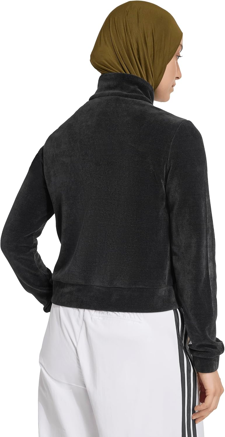 adidas womens House of Tiro Velour Track Top - Image 3