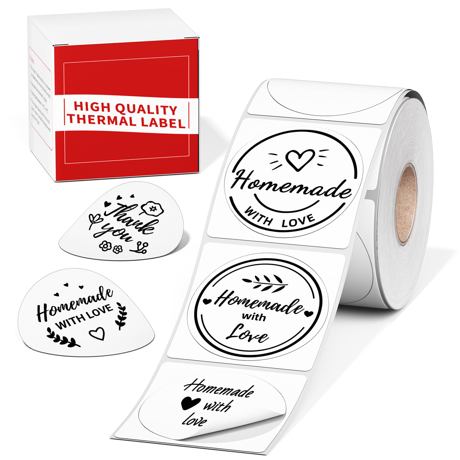 M220 Labels, M100/M110 Thermal Sticker Labels Round - 1.96"(50mm) Waterproof Label Refills Compatible with Phomemo M100, M110, M221, M250, M260 Label