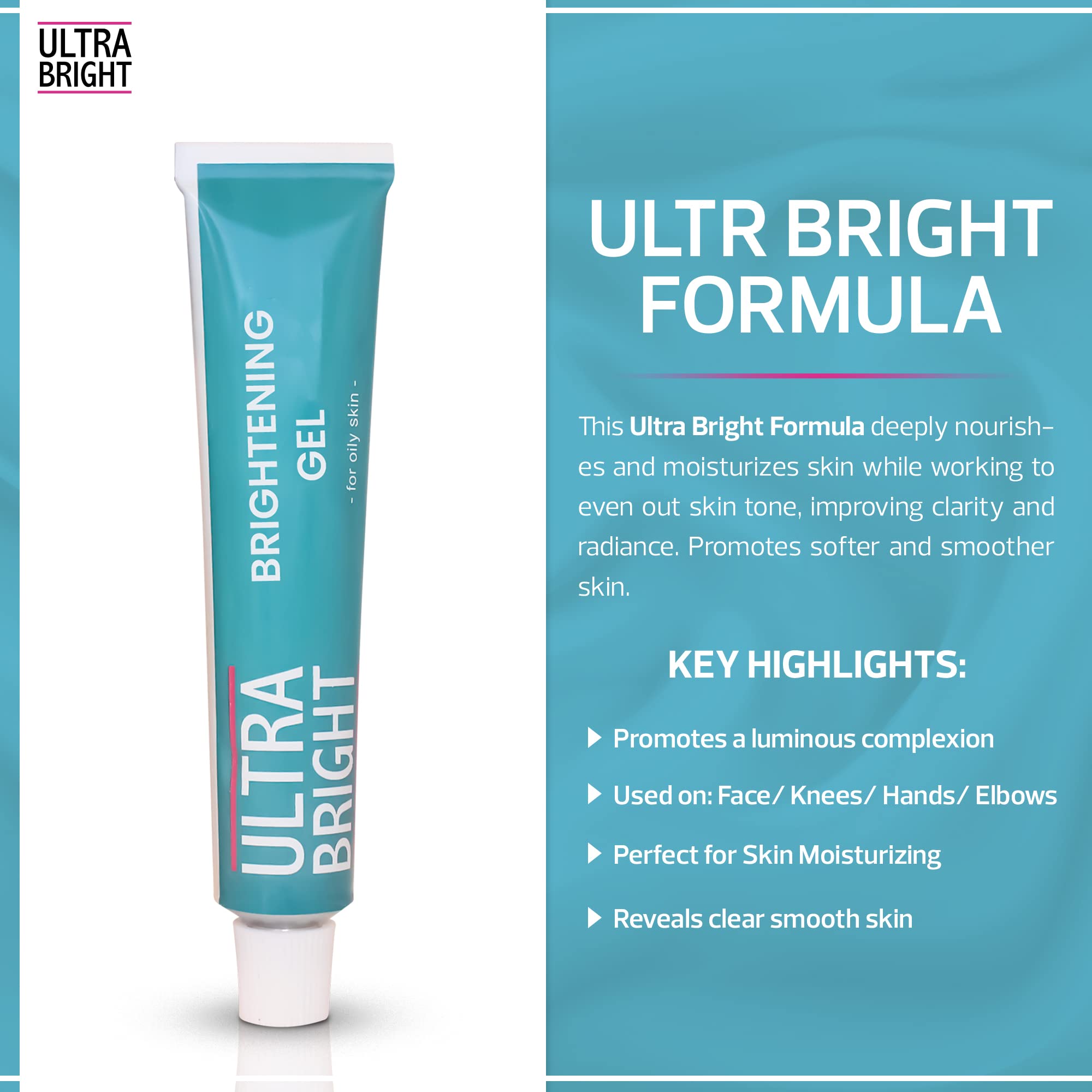 Amazon.com : ULTRA BRIGHT Brightening Gel - 1 fl oz/ 30g - with