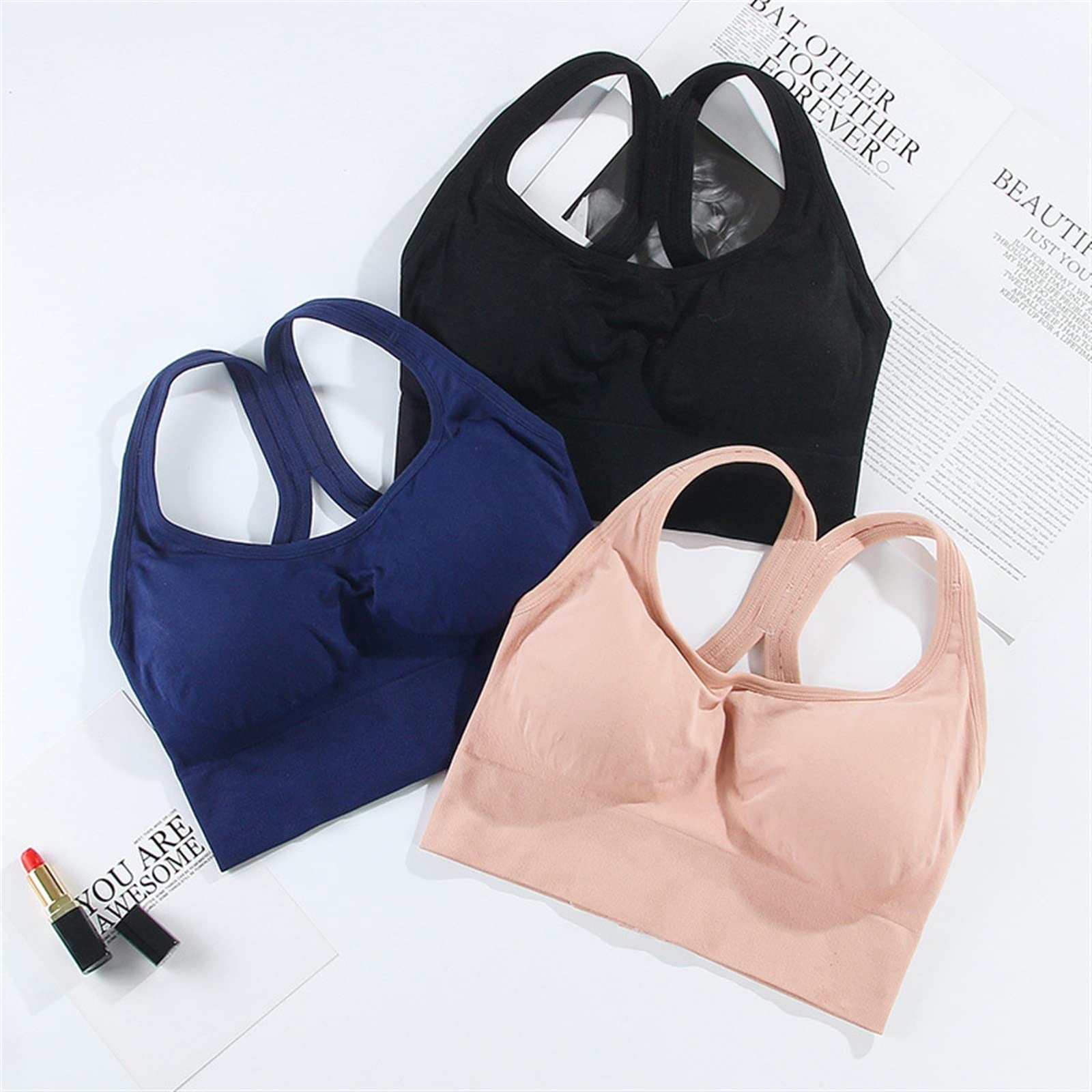 Sports Bras Crop Top Fitness Gym Running Sportswear Sports Sports Sports Rear Aftwear Up Brassiere Plus Talla Top Bra