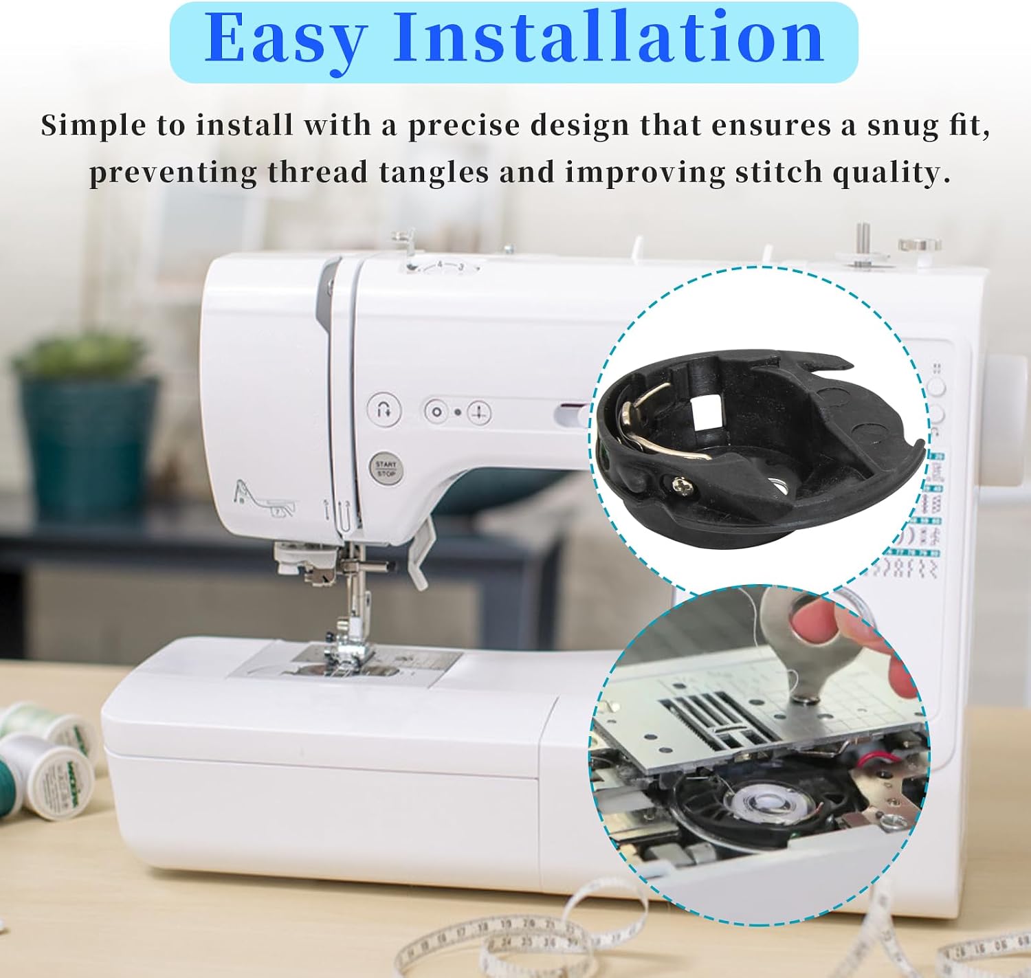 Bobbin Case Suitable for Brother and Baby-Lock Sewing Machines Replacement Parts (XC3152221) (Alternative #: XE7560001) for SE400, SE600, SE625, CS6000I, PE800, LX3817, and More