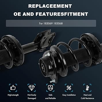 Front Shock Absorber Assembly for 2014-2016 for Subaru for Forester 2.0L | 2PCS Complete Struts With Coil Spring Assembly for 2014-2016 for Subaru for Forester 2.5L replace 183069,183068