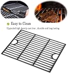 17inch Grill Grates for Nexgrill 4 Burner 720-0830H 720-0783E, 5 Burner 720-0888N 720-0888 720-0697, Charbroil 4 Burner 463241113 463449914, Kenmore 720-0670A Grids