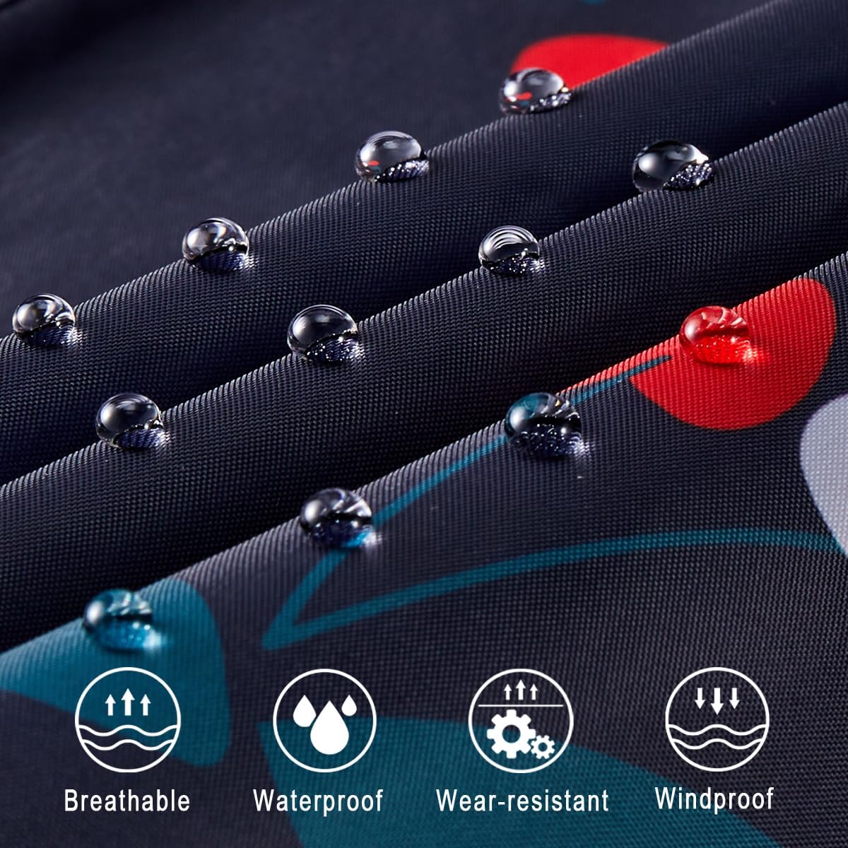 Women Waterproof Lightweight Rain Jacket Outdoor Hooded Raincoat - Image 5