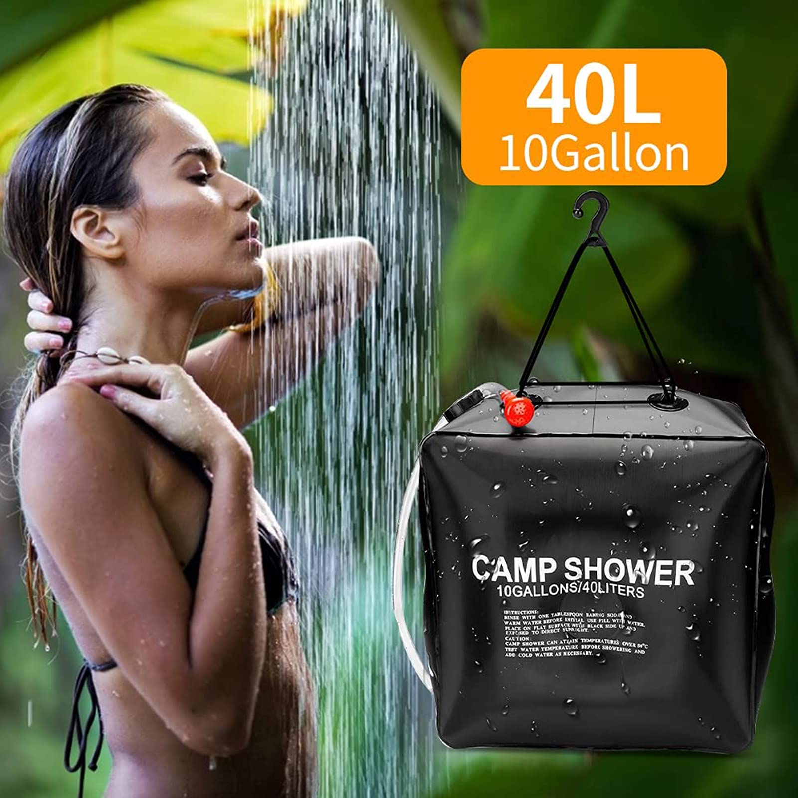 Sac Douche Camping Solaire 40L Alomejor - Douche Portable Avec Pulvérisateur Pour Randonnée Plage