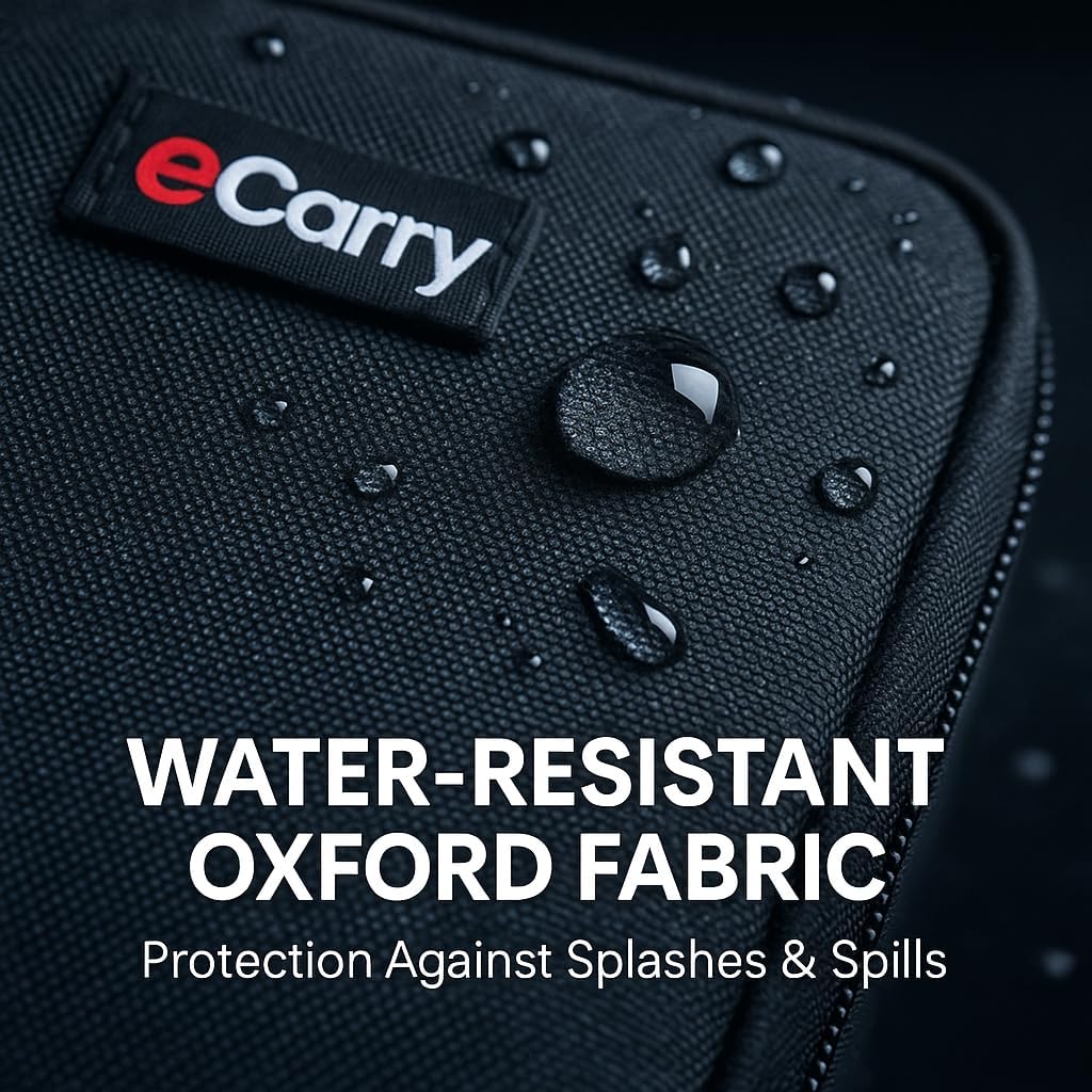 eCarry Electronics Organizer Case - Multi-Layer Full Flat Opening With Compartments and Pockets - Cord Organizer for Accessories, Cables, Electronics Travel - Image 3