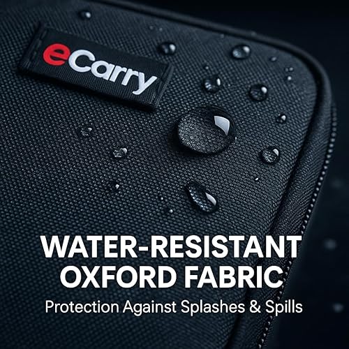 Miniatura 3 de Funda organizadora de electrónica, apertura plana de múltiples capas con compartimentos y bolsillos, organizador de cables para accesorios, cables,