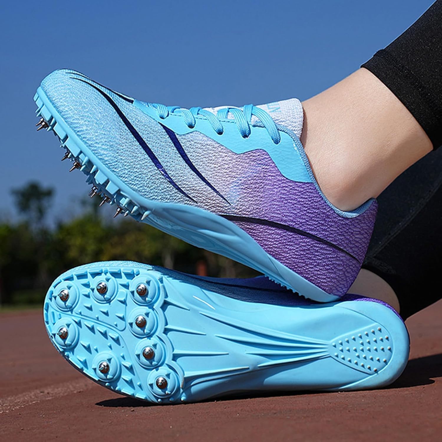 Spikes Athletic Running Shoes for Men and Women Fashion Sprint Racing Sports Shoes Track & Field Sneakers