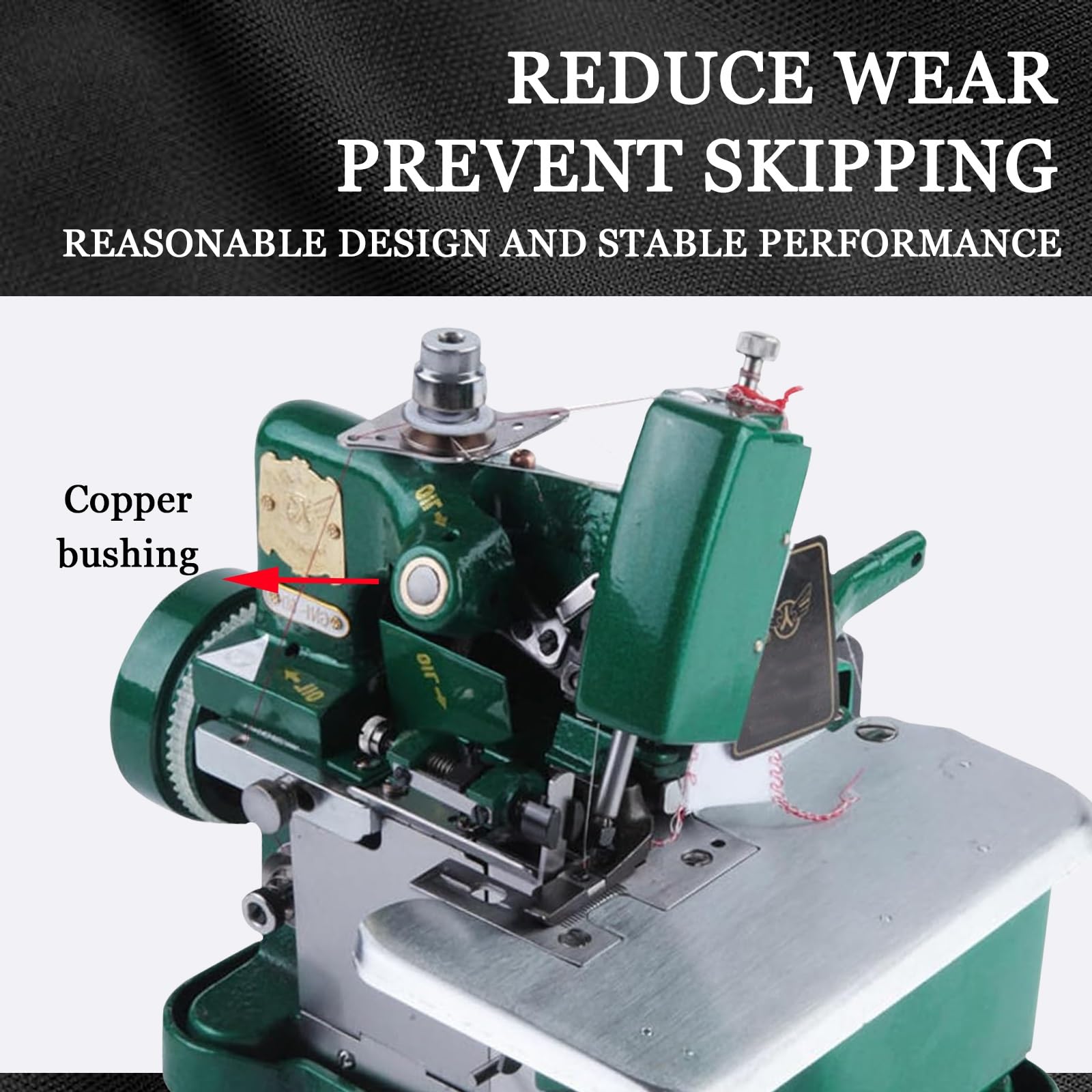 Máquina De Coser Overlock Industrial 3 Hilos Alta Eficiencia Portátil