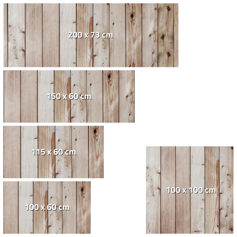 Cabecero Cama PVC, Impresión Digital HD en PVC, Efecto Madera Natural, Cabecero Original Barato, Tamaño 150 x 60 cm, Vinilo cabezal cama Creativo sin Relieve, Ligero, Resistente y Económico