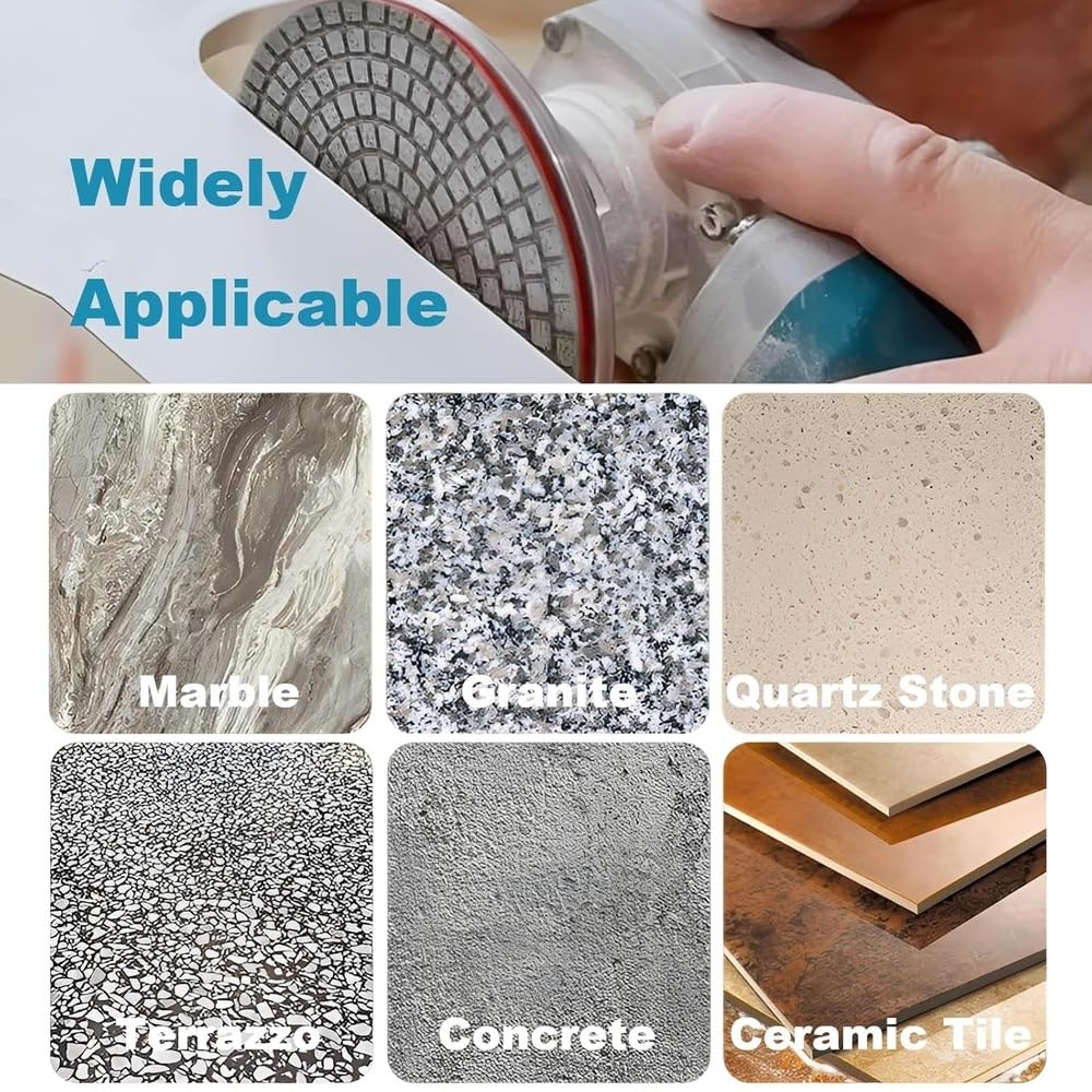 Almohadilla de pulido con agua de diamante 4 pulgadas 100 mm 13 granos | Almohadilla de 4 pulgadas y 100 mm con 13 niveles de grano de 30# a 3000# for pulir paso a paso