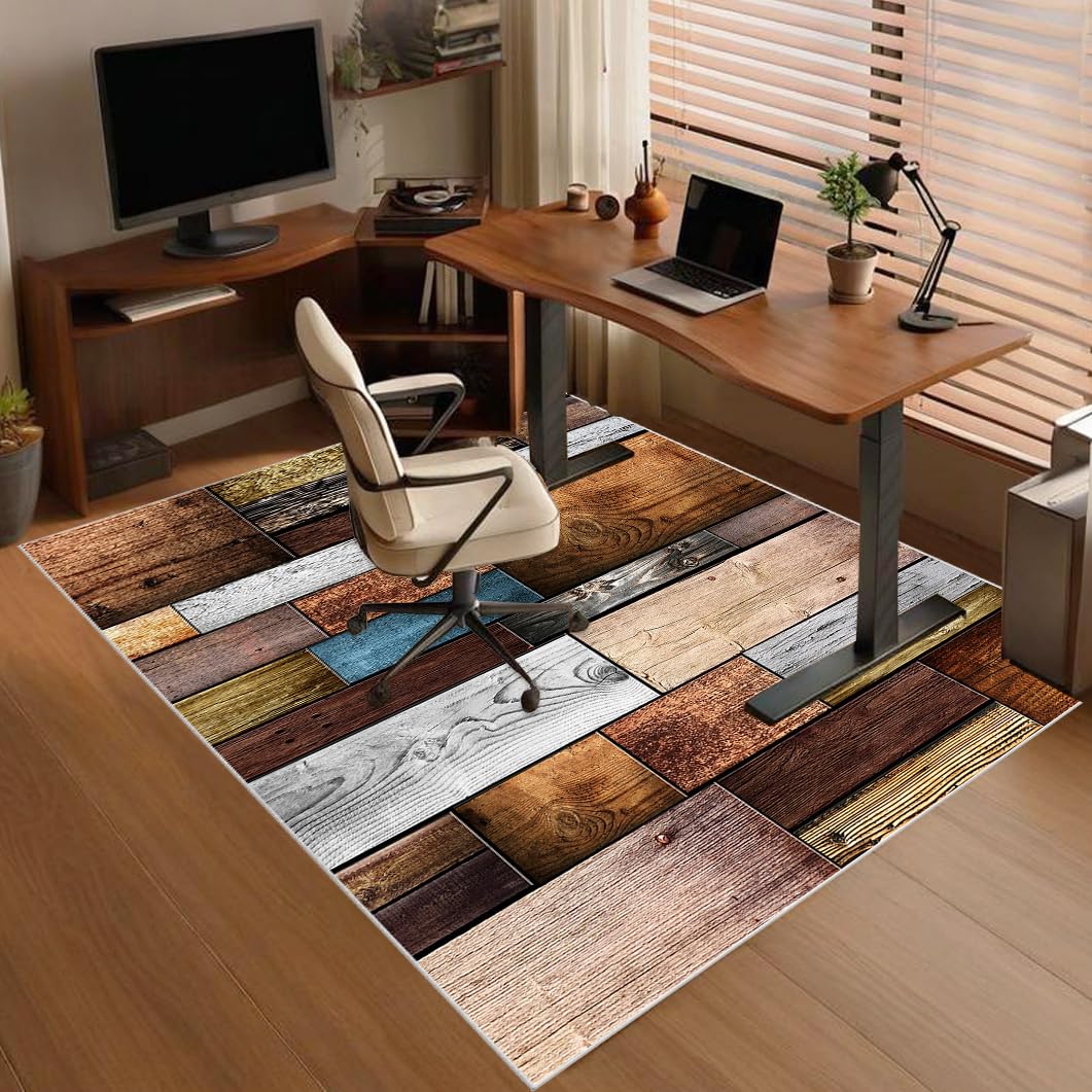 Heavy Duty Office Gaming Chair Mat for Carpet, Floor Protector for Rolling Chair, Non-slip Carpet Chair Mats, Desk Chair Mat, Computer Gaming Chair Mat for Hardwood Floors Tile Laminat 100 x 140 cm