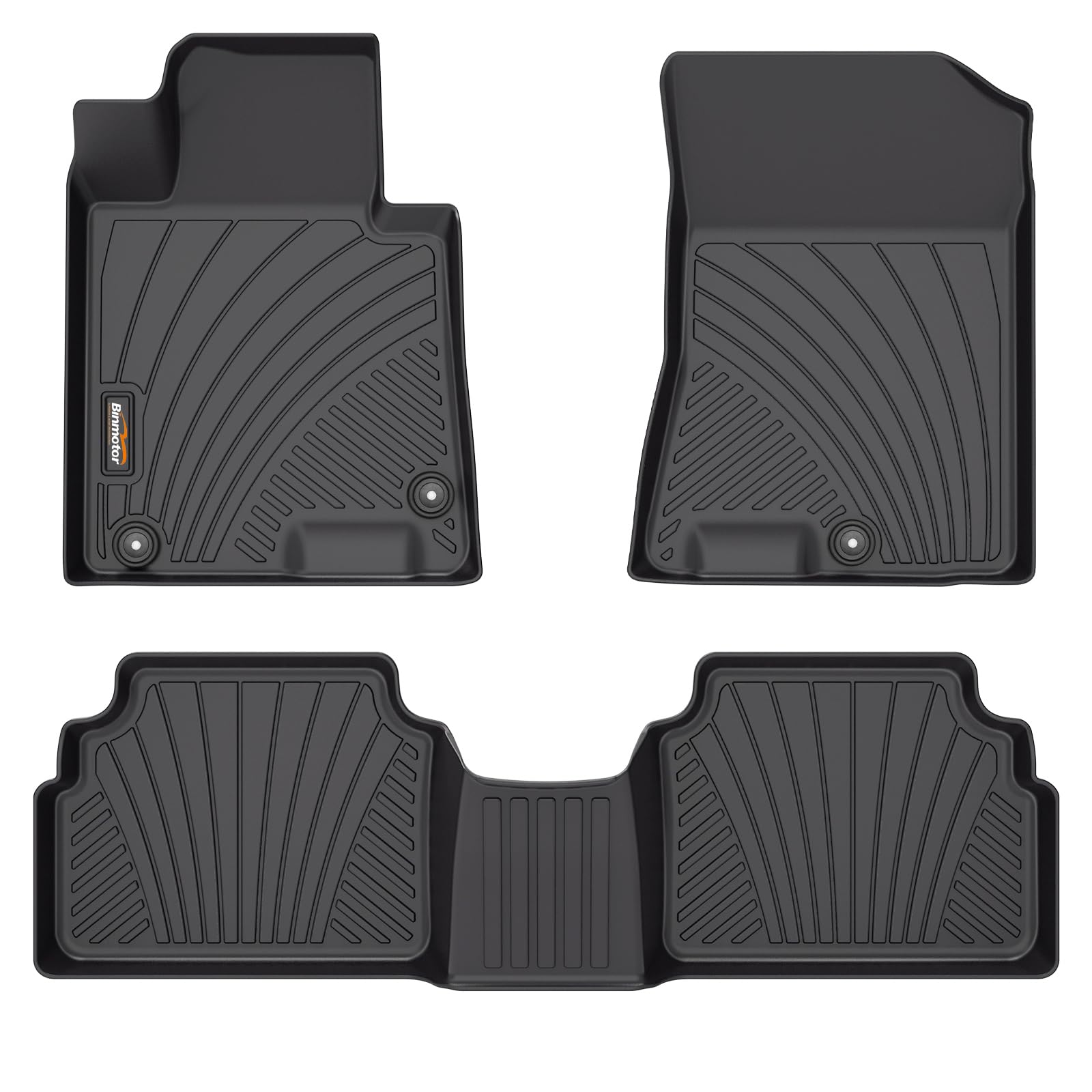 Binmotor-All Weather Car Floor Mats for Kia K5 2021-2026 (Only FWD) | EX,LX,LXS,GT,GT-Line, 1st & 2nd Row, Thick Car Floor Liners Custom Fit for 2021-2026 Hyundai Sonata