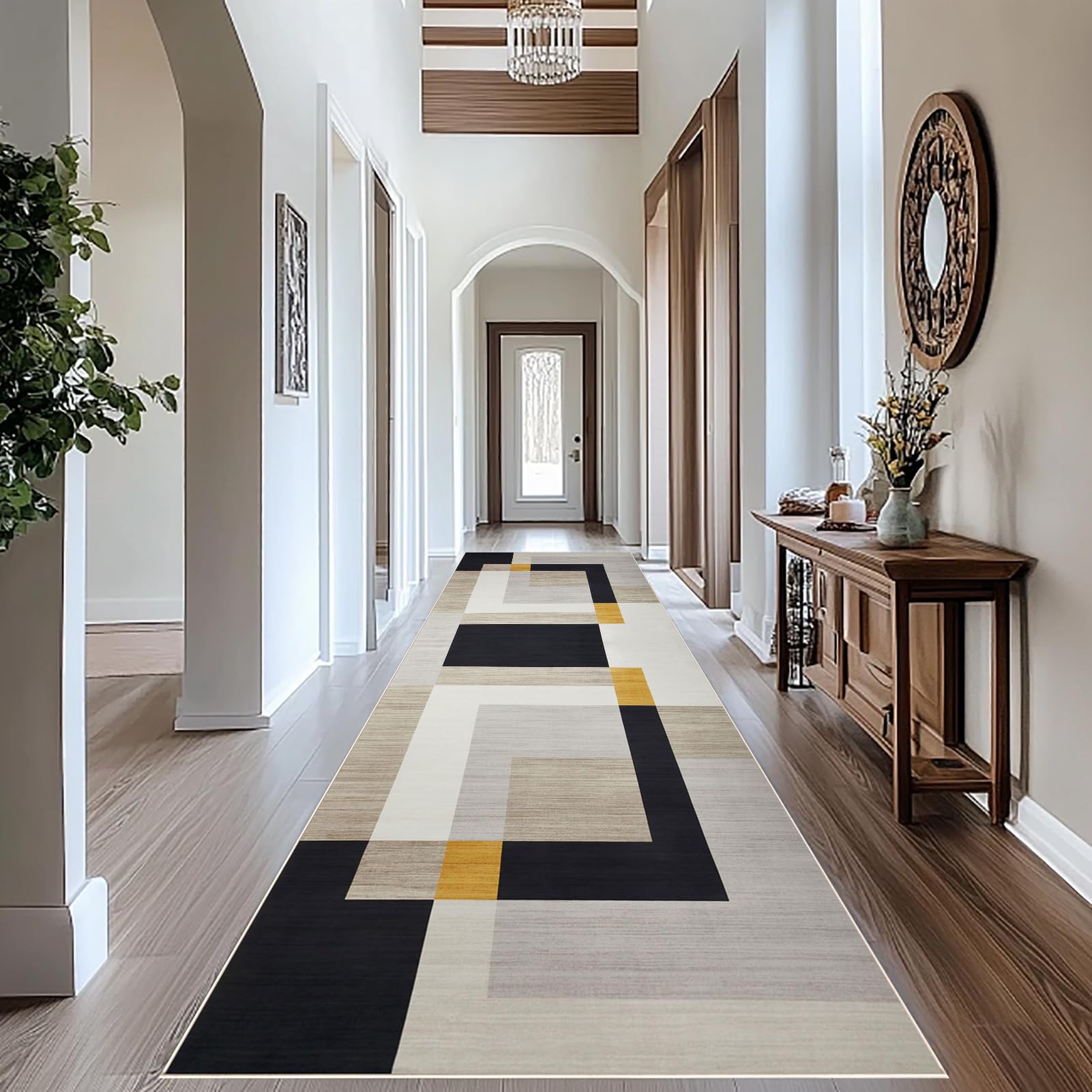 Runner Rug for Hallway Long Carpet Runners Hall Runner kitchen runner rug Washable Non Slip Runners for Hallways 40 x 200 cm Absorbent Door Mats Corridor Rug Runner for Entryway for Hallway Laundry