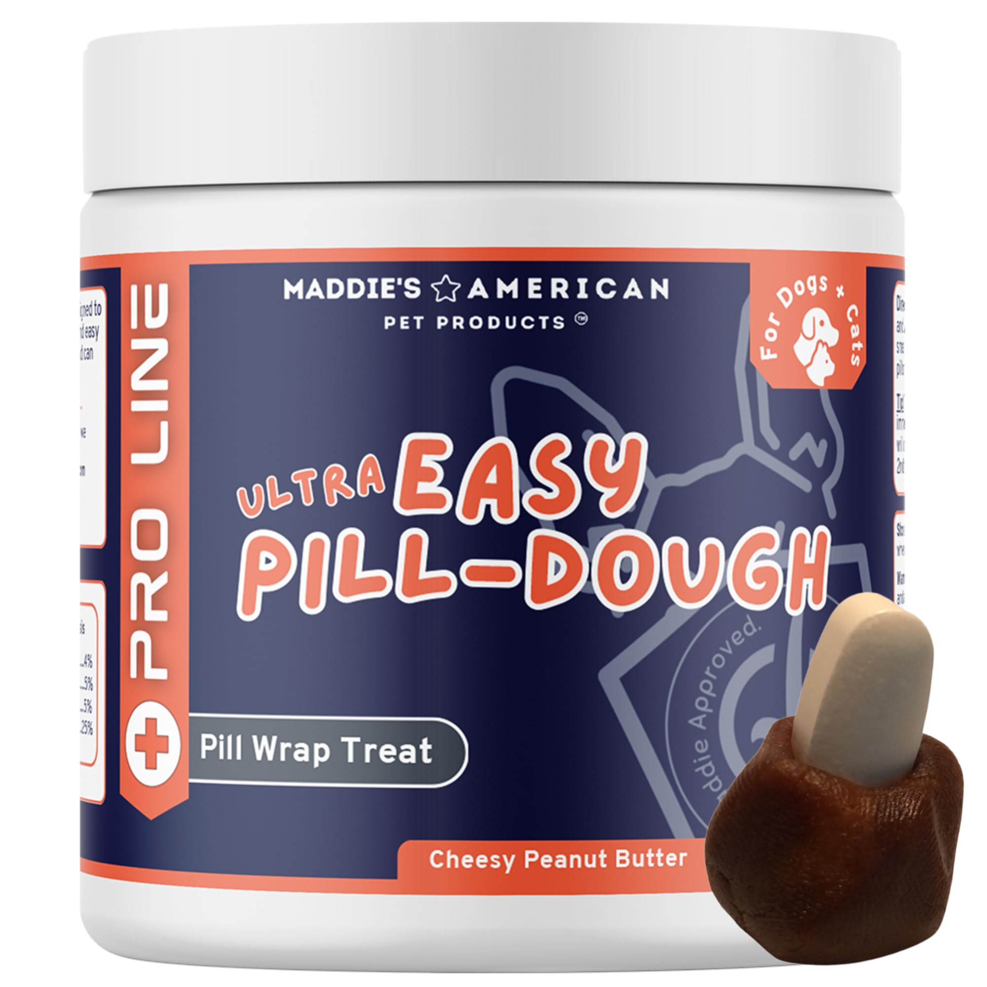 Ultra Easy Pill-Dough Treat Paste Wrap for Dogs & Cats - Forms a Custom Pocket to Hide Pet Medications - Pro Line