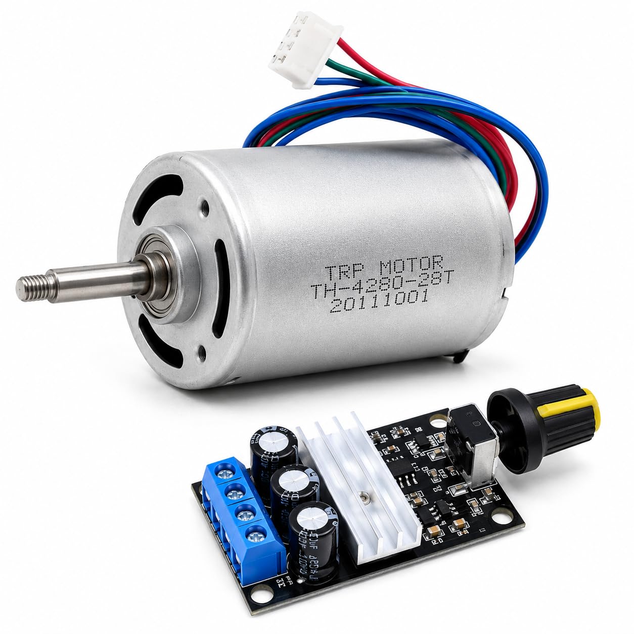 Stainless Steel 3 Phase Brushless DC Generator Motor with SEN51 6V-28V 3A PWM Speed Regulator | High Speed Dynamo Electric Motor, 220V Generator for DIY, Robotics & Wind Projects-image-42