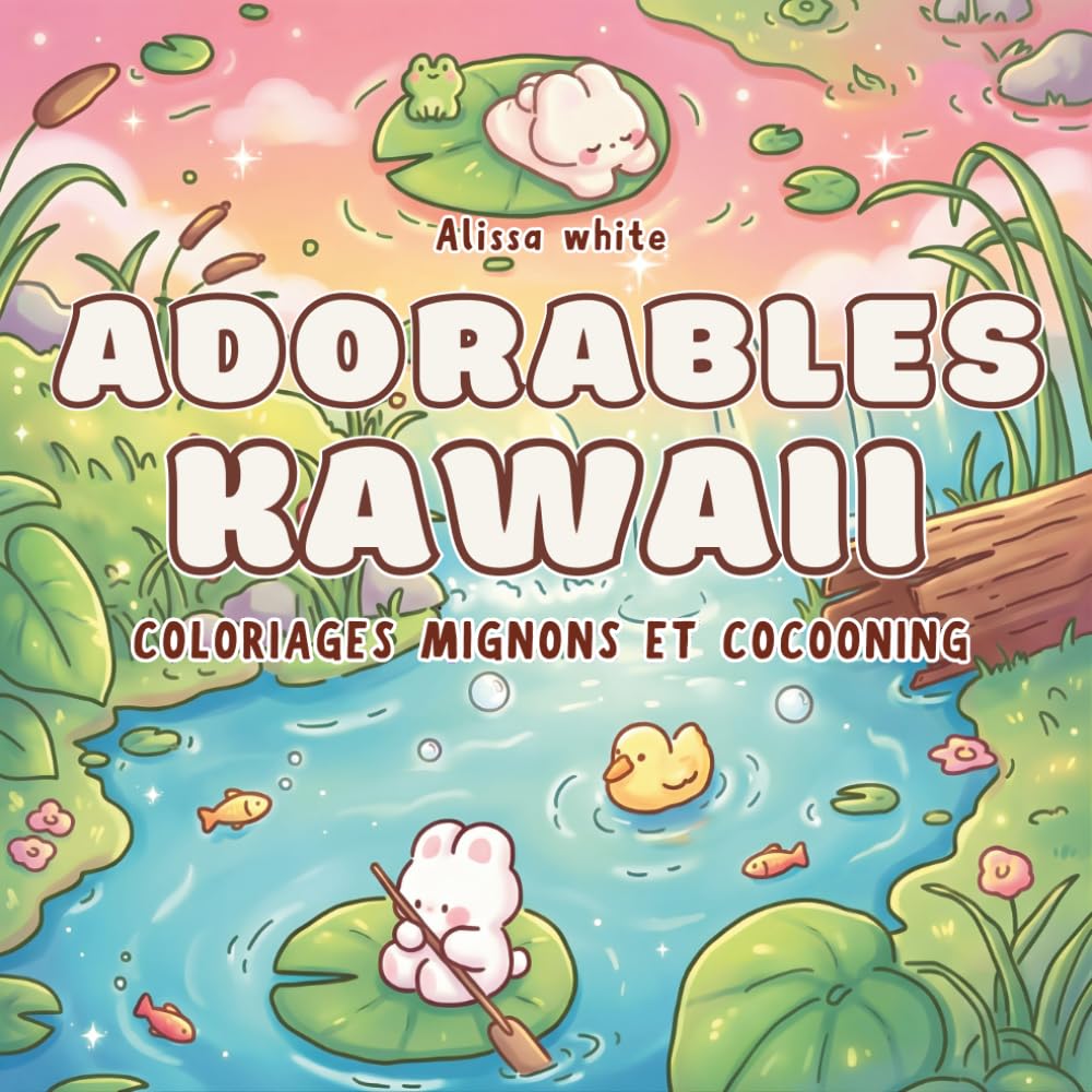 Adorables Kawaii: Livre de coloriage cosy et kawaii pour adultes et adolescents – univers mignon et cocooning avec dessins simples et apaisants pour se détendre