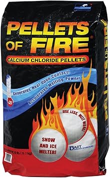 Review Pellets of Fire CP20 Snow & Ice Melter Calcium Chloride Pellets 20-Pound Bag