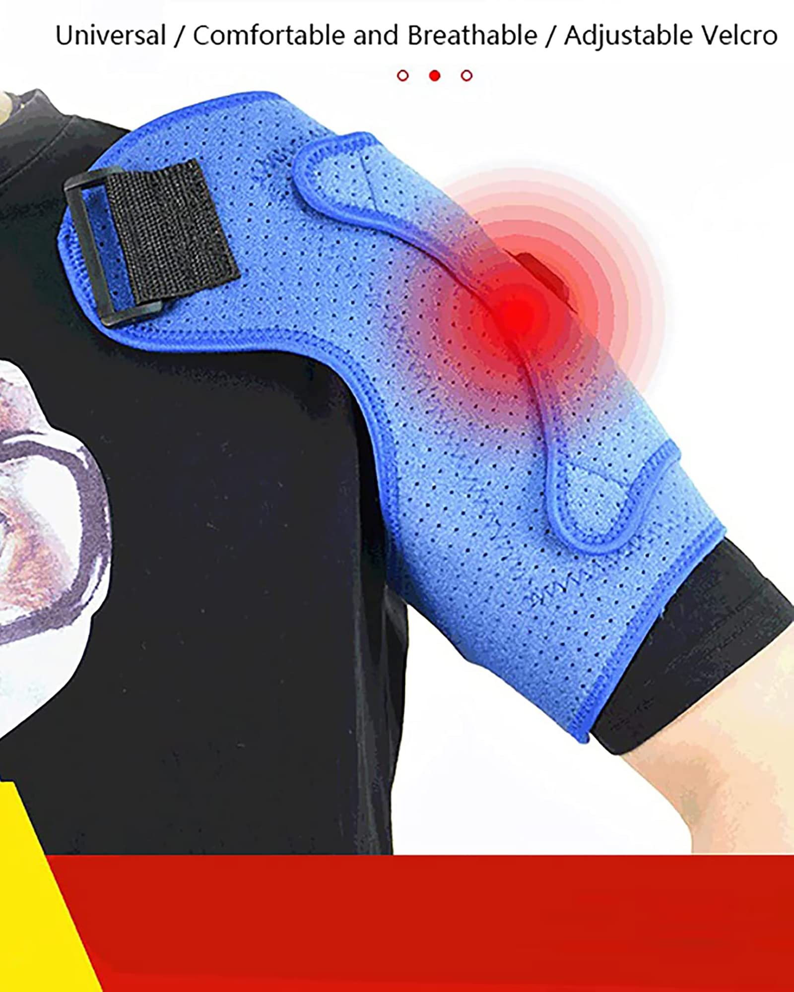 Przenośny podgrzewany stabilizator barku USB elektryczny stabilizator barku poduszka grzewcza regulowany owijka kompresyjny mankiet rotacyjny łagodzący ból