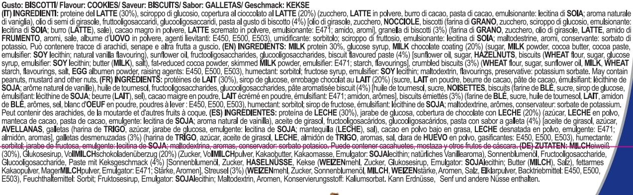 Yamamoto Nutrition, Freaker 24 barrette da 40 g, Gusto Biscotto con Copertura di Cioccolato al Latte, snack nutriente con 12g di proteine