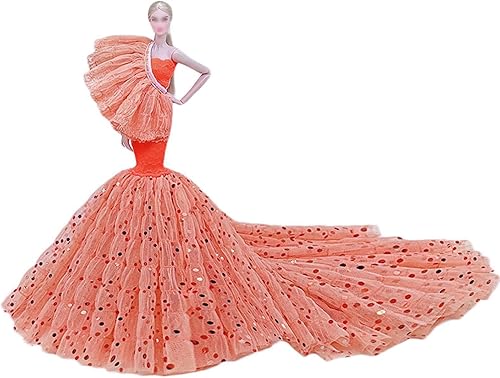 Vestido de novia de princesa de moda, vestido de fiesta, ropa para muñeca de 11.5 pulgadas, vestidos de cola de pez 16, accesorios para muñecas Vestido de novia de princesa de moda, vestido de fiesta, ropa para muñeca de 11.5 pulgadas, vestidos de cola de pez 16, accesorios para muñecas