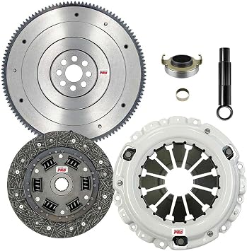 ClutchMaxPRO Performance Stage 1 Clutch Kit with Flywheel Compatible with 2002-2007 Honda CR-V 2003-2011 Element DX EX LX SC SE 2.4L CP08147HDFW-ST1