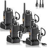 JUCJET BF-88E Walkie Talkies PMR446, 16CH with Earpieces, 4 Pack - 1