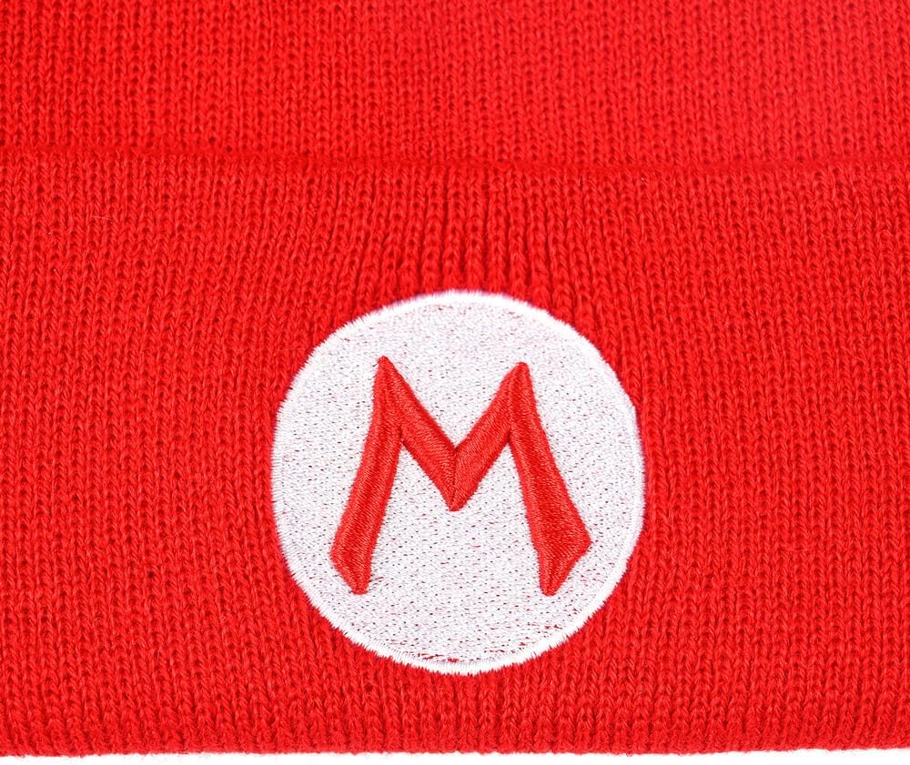 Embroidery Letters Beanie Hat Adult & Kids Unisex Cosplay Winter Stretch Knit Cap