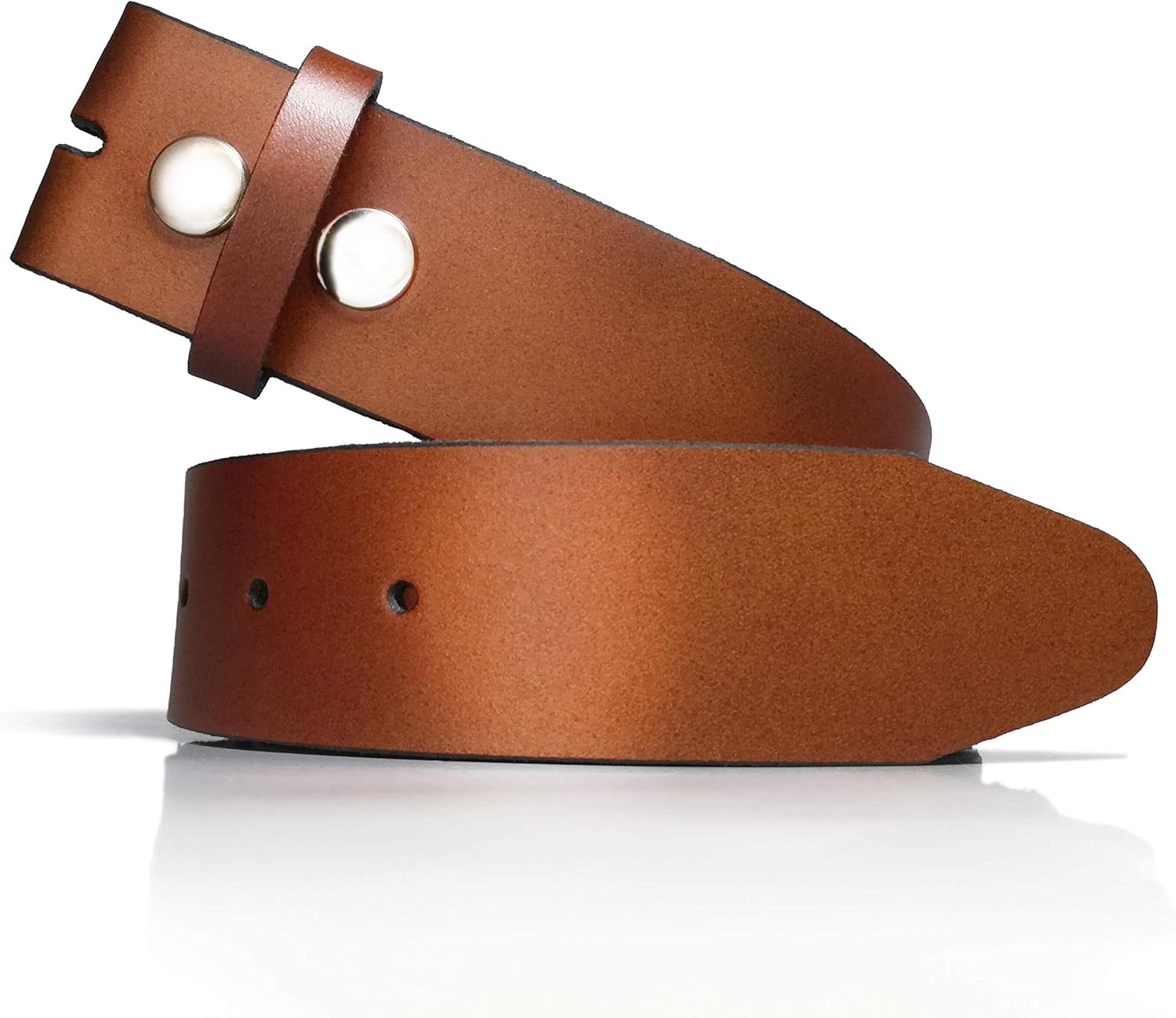 almela Ceinture sans boucle homme et femme | Cuir véritable | 3,5 cm 4 cm - 35 mm 40 mm | Sangle boucle amovible | Belt without buckle - Amazon product rated Grade B