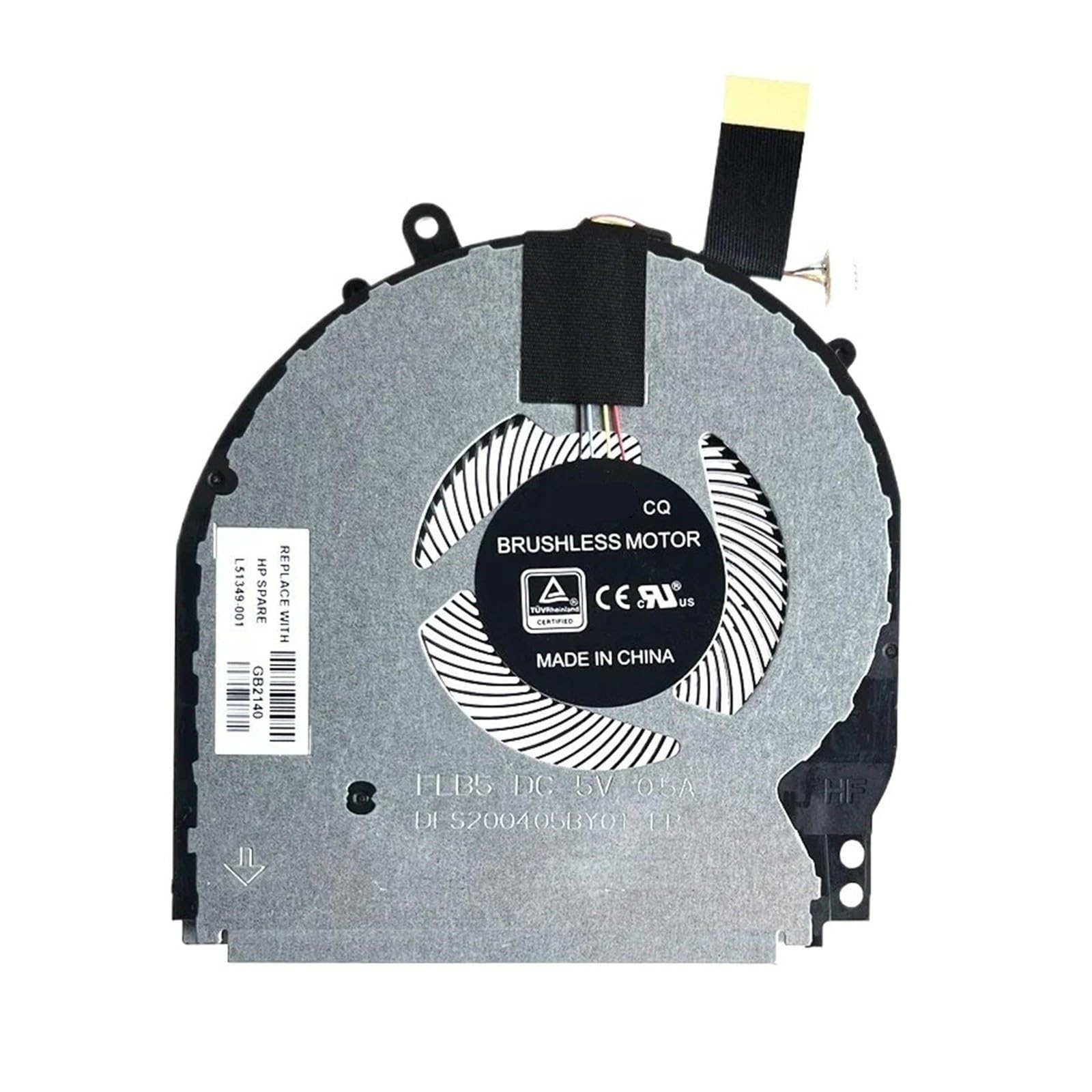 Ventola di Raffreddamento CPU, Compatibile con HP 15-DQ TPN-W140 L51349-001