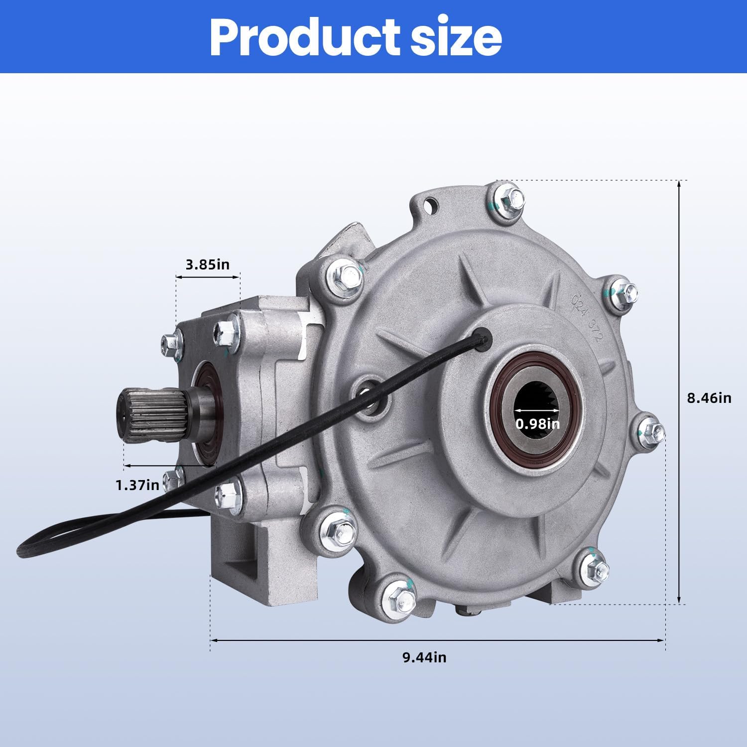 1332990 Front Differential Gear Case Fits for Polaris Sportsman 400/500/600/700/800/450/MV7, Ranger XP/EV/Crew/700/500, Magnum ATP 500/330, Replace 1341497 3233950 1341344 3234093 3233952