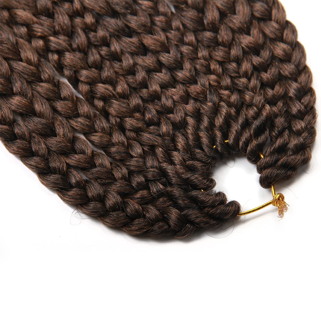 7 Packs Crochet Box Braids Pre Looped Box Braid Goddess Box Braids Crochet Hair Extensions Straight Crochet Hair For Black Women Crotchet Braid Hair Bundle (20 Inch（Pack of 7）, T1B/30#)