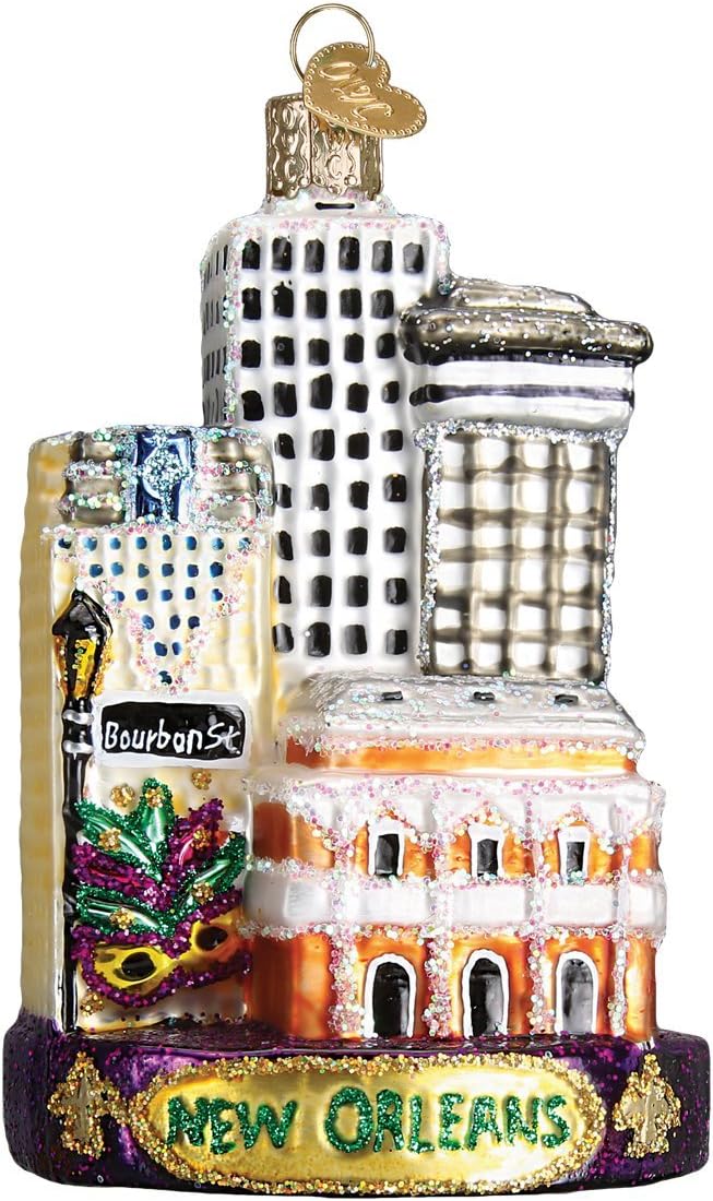 Old World Christmas Glass Blown Ornament New Orleans (20089)