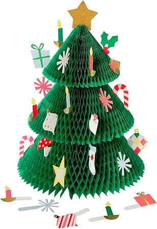Amazon Com Meri Meri Christmas Tree Advent Calendar Home Kitchen