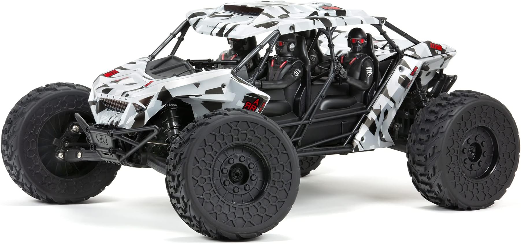 ARRMARC Truck 1/7 FIRETEAM 6S 4WD BLX Speed Assault Vehicle RTR (Batteries and Charger Not Included), ARA7618T2, White/Black