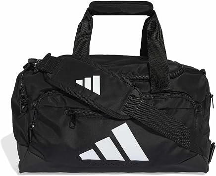 adidas Unisex Training Defender Duffle Bag XSmall Duffel Bag, Black/White, One Size