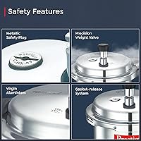 Vista 16 de Prestige PRP4 Aluminum Pressure Cooker, 4 L, Silver