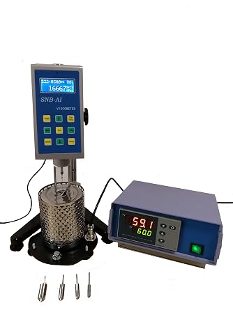 High Temperature Viscometer Rotational Viscosity Meter Range 5010,000,000mPas SNB-AIH with RTD Temp Sensor for Asphalt Hot Melts Polyethylene Wax Viscosity Tester