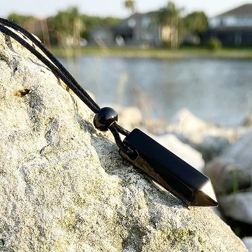 Miniatura 7 de Magic Human Collar de punta de piedras preciosas  Cristales y piedras curativas  Auténtico colgante de varita de punto de piedras preciosas  Péndulo