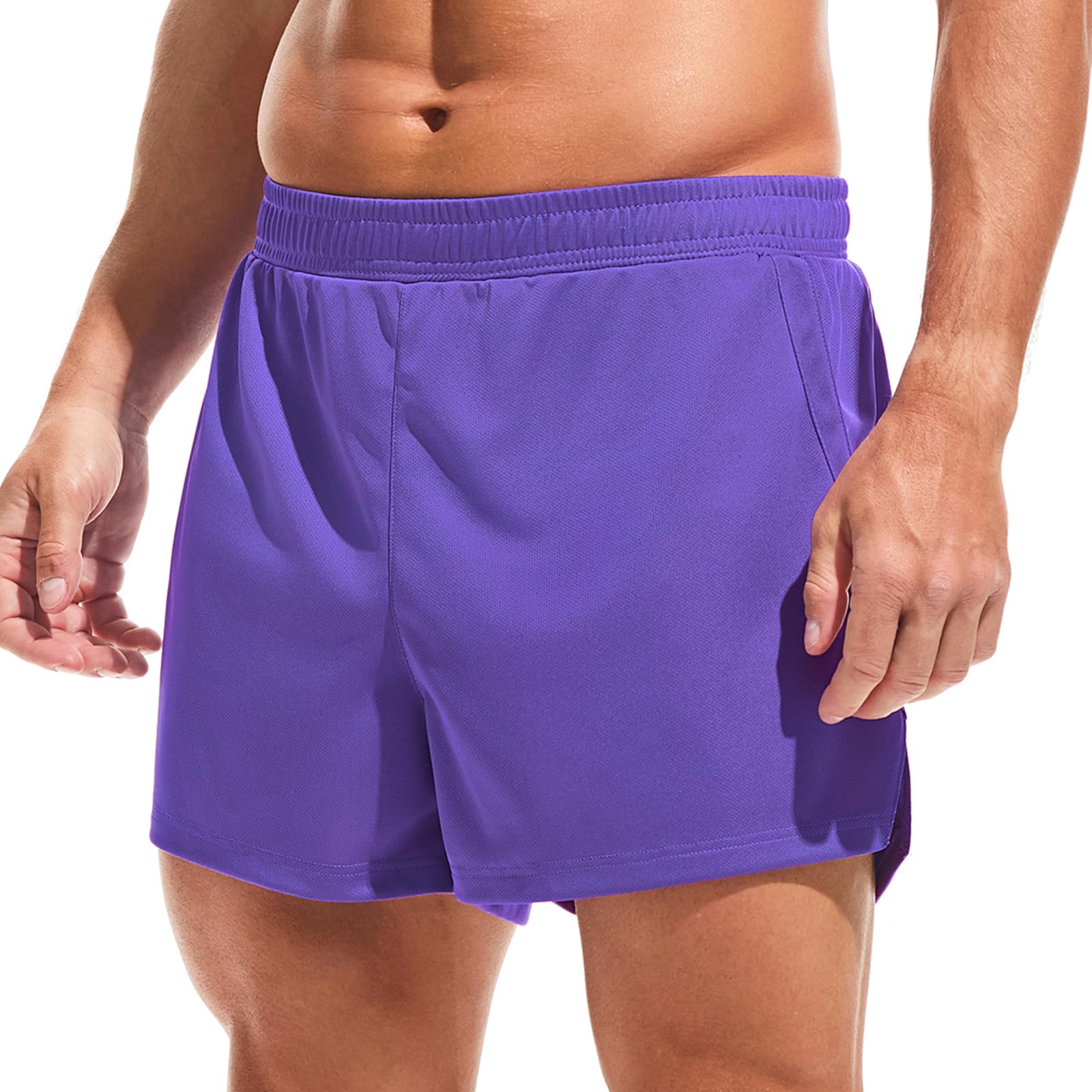 Amy Coulee Pantaloni sportivi da uomo, corti, in rete, da corsa, da uomo, ad asciugatura rapida, da basket, sport, con cordino interno