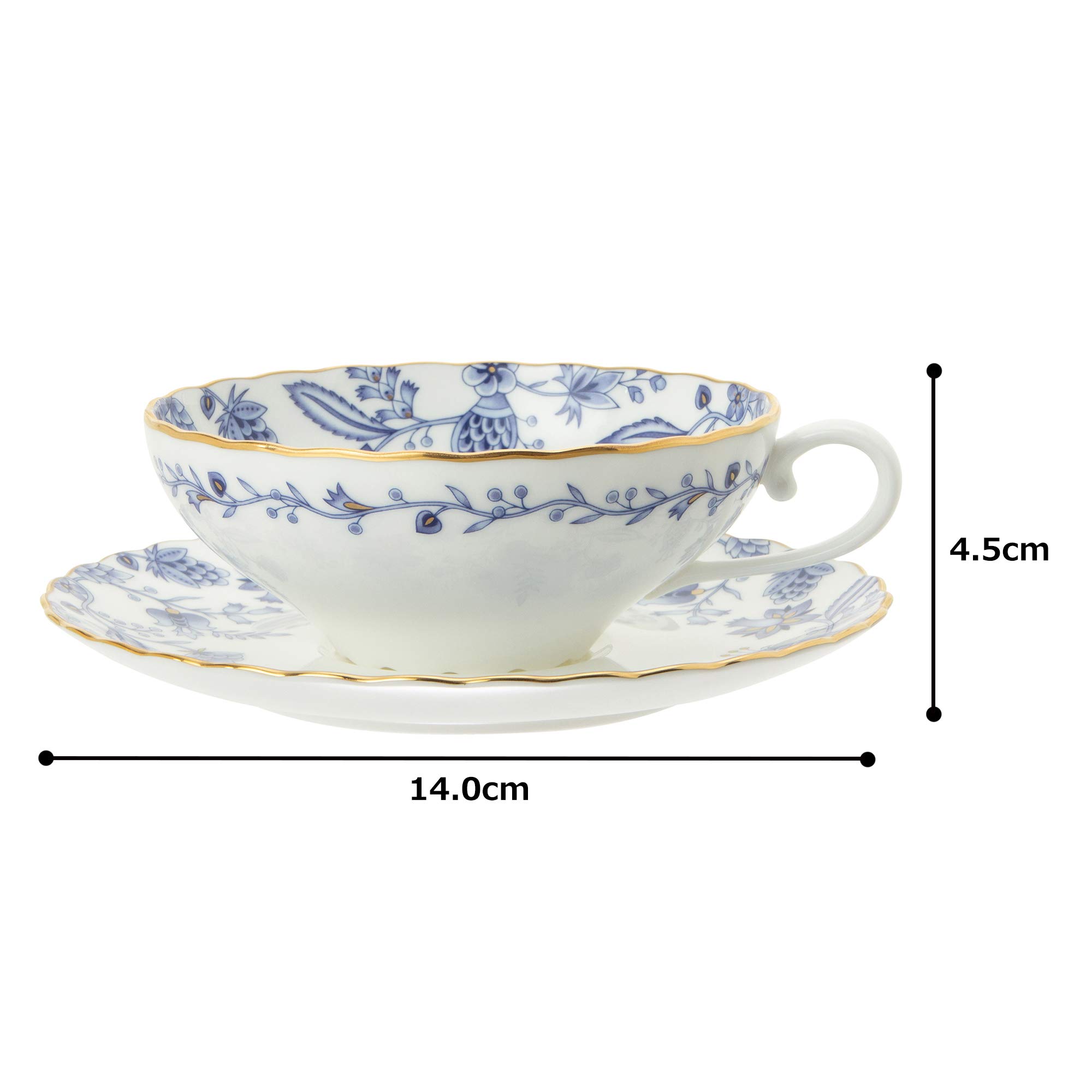 Noritake Blue Solentino Tea Bowl & Saucer Set -7