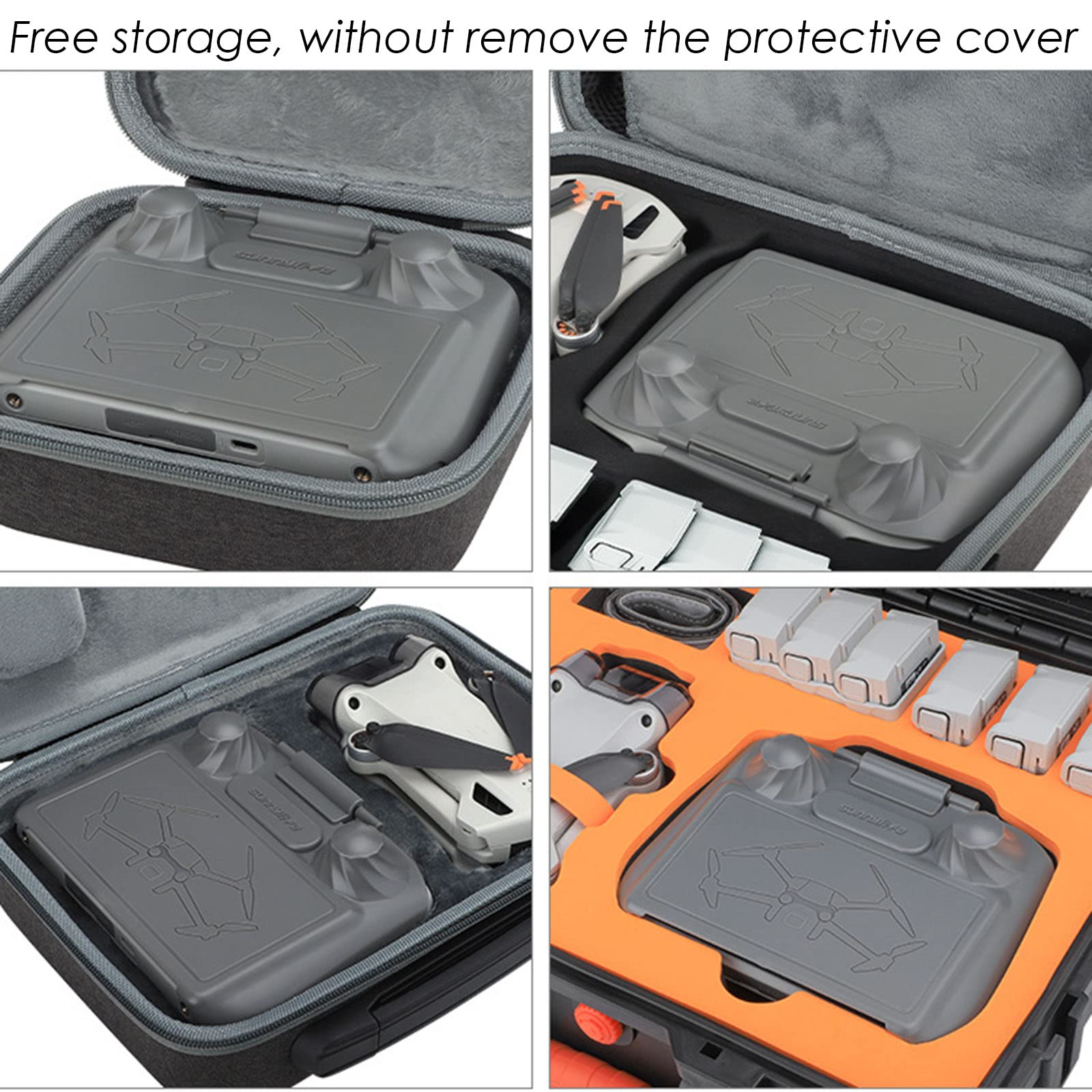 LICHIFIT Custodia protettiva per telecomando 2 in 1 per DJI RC Mini 3 Pro, accessorio per telecomando