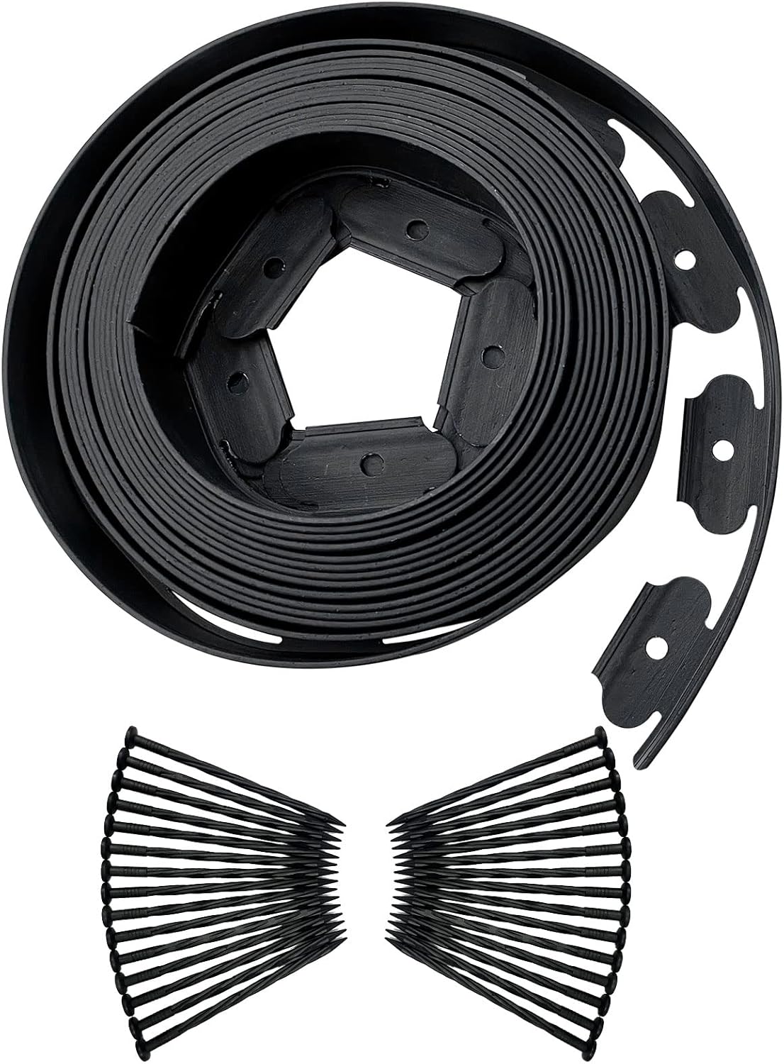 Garden Edging, 33ft Garden Edging Border Plastic Lawn Edging, Flexible